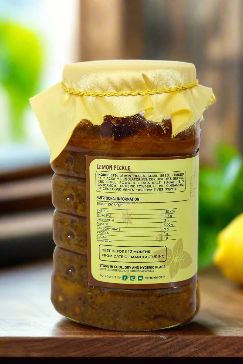 Herbala's Artisanal Lemon Pickle Elixir-Buy 1 Get 1 Free