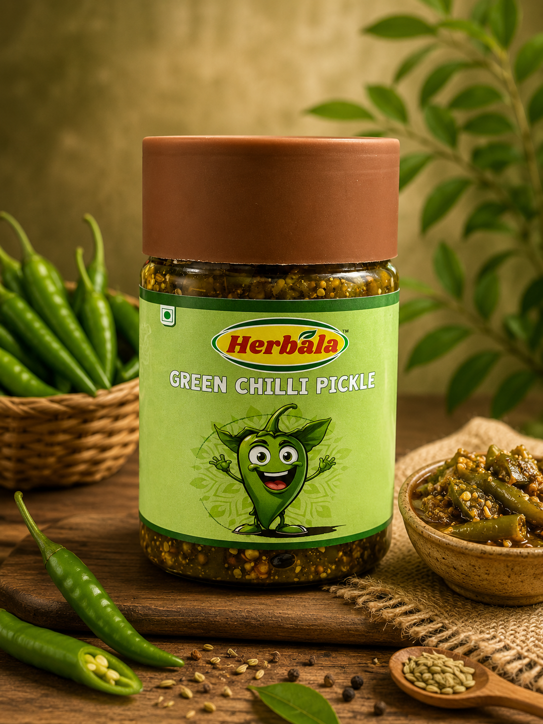 Premium Green Chilli Pickle 270gm