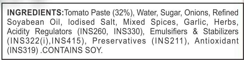 Premium Pizza-Pasta Sauce