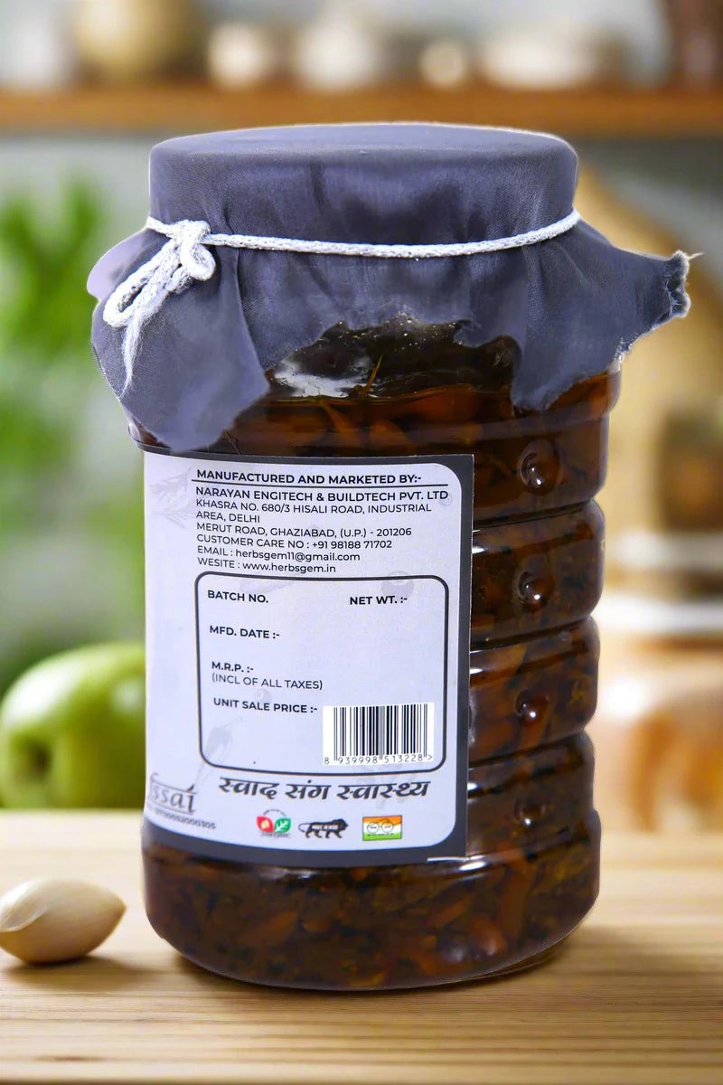 Herbsgem's Indian Spiced Garlic Pickle