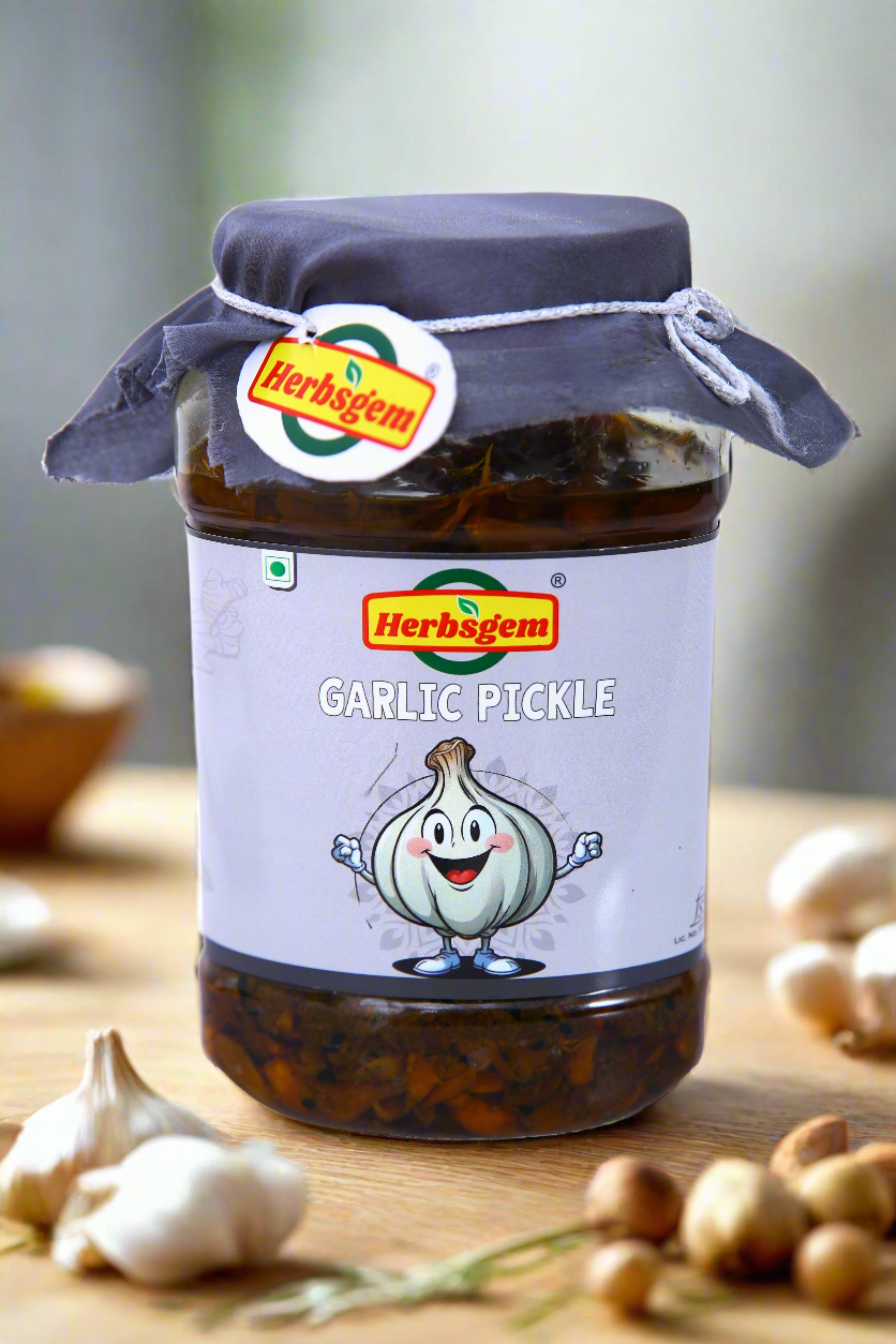 Herbsgem's Indian Spiced Garlic Pickle