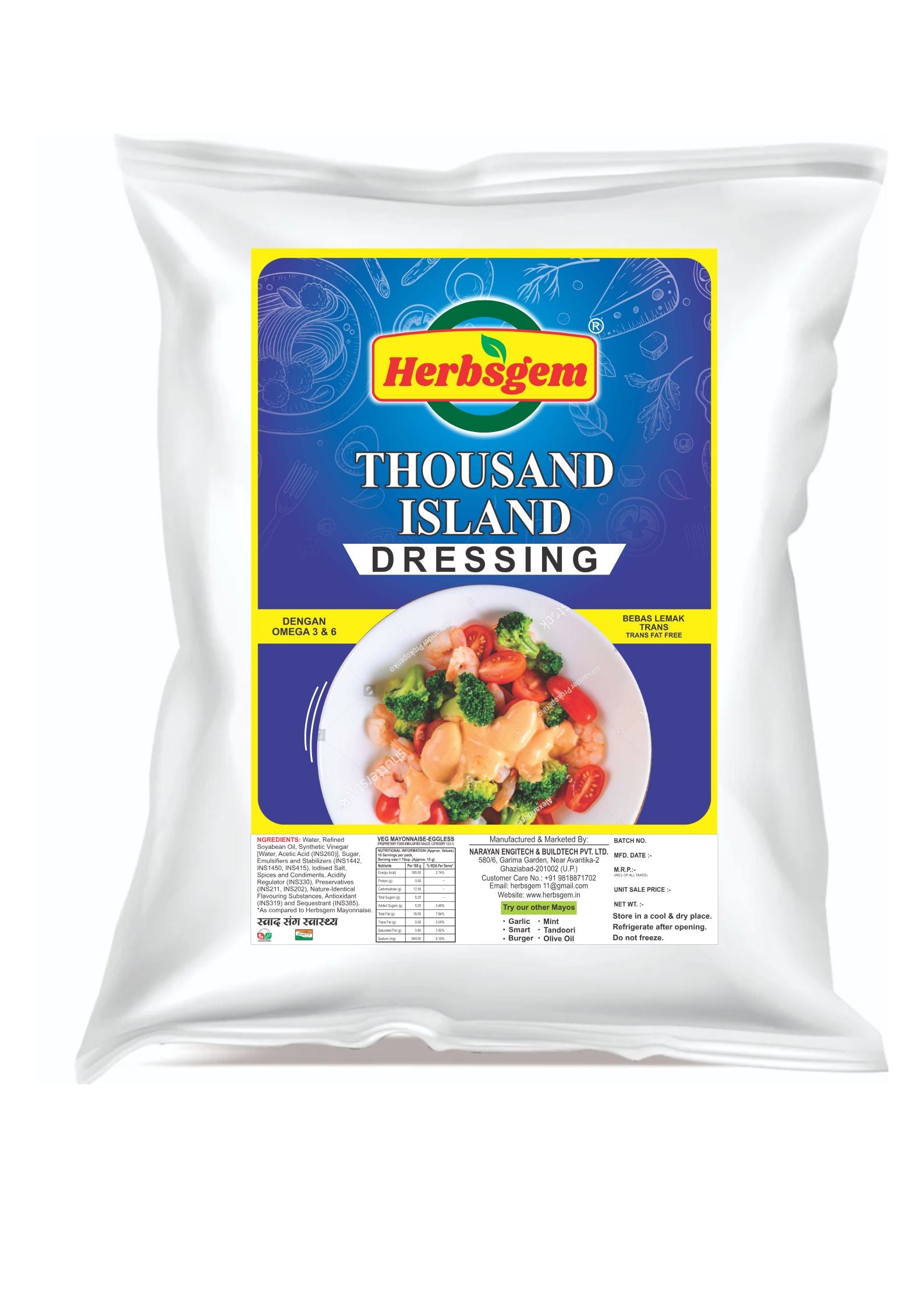 Premium Thousand Island Dressing 1 Kg
