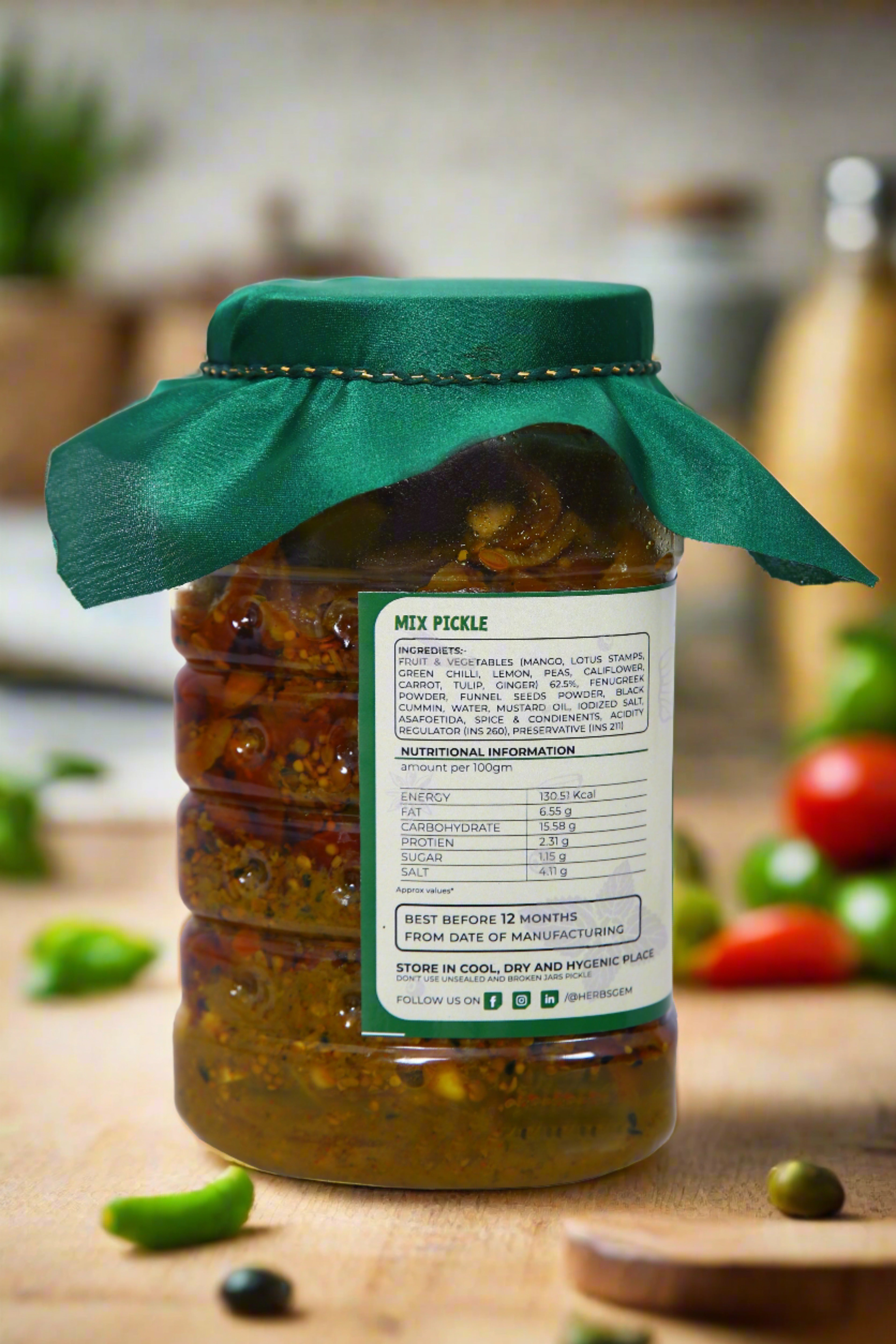 Herbsgem's Medley Marvel A Symphony of Flavors in our Signature Mixed Pickle